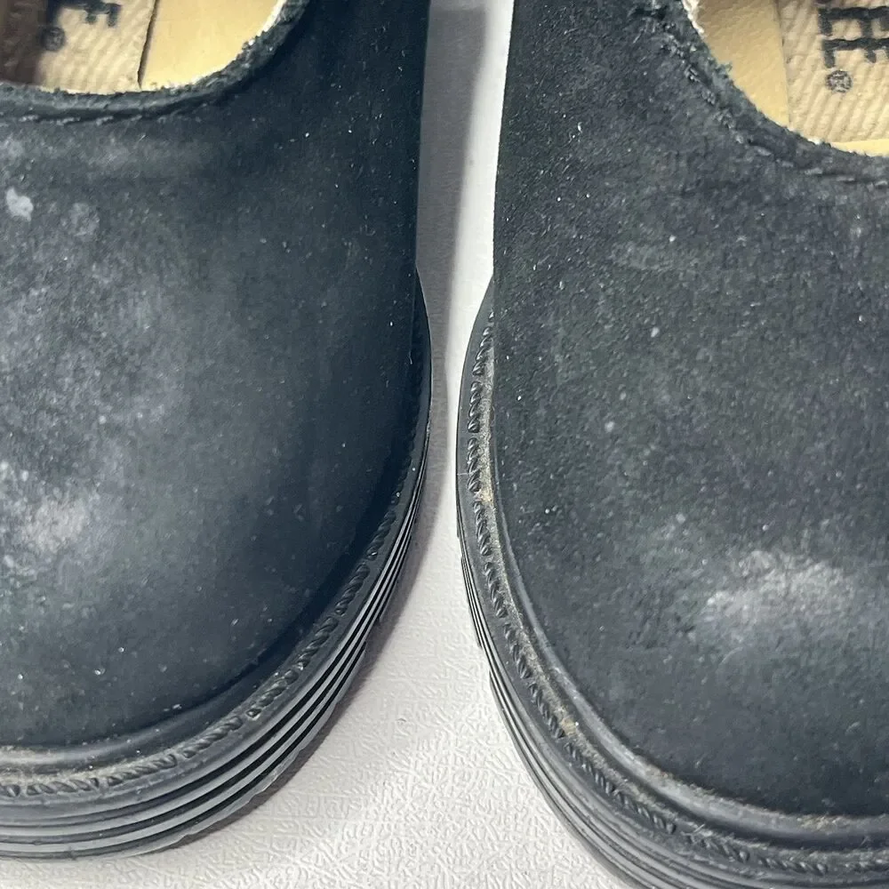 Cherokee Black Suede Mary Janes Shoes Little Girls Size 6